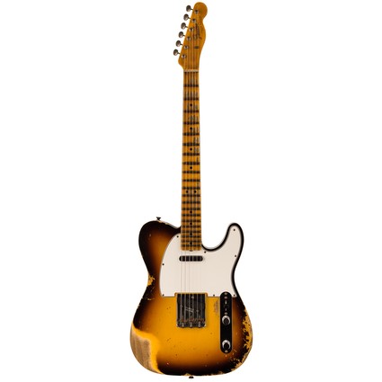 Fender Custom Shop 1965 Telecaster Custom Heavy Relic - Faded 3-Color Sunburst, Quartersawn Maple (346702)