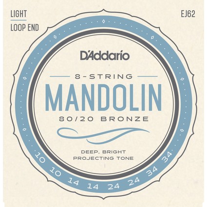 D'Addario EJ62 Mandolin Strings, 0.10-.034 (76470)