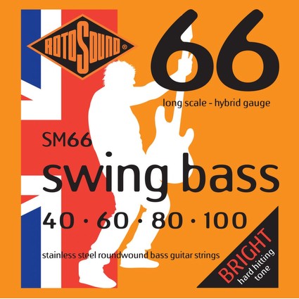 Rotosound SM66 Long Scale Swing Bass Strings 40-100 (91930)
