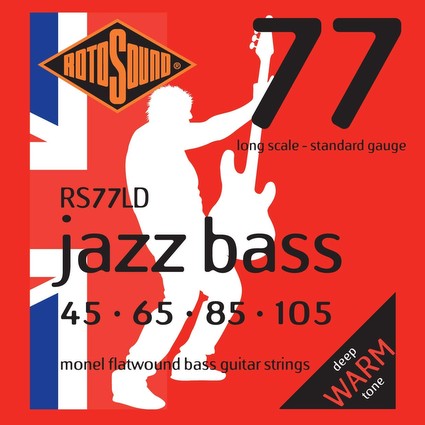 Rotosound RS77LD Jazz Flatwound Long Scale Bass Strings 45-105 (91961)