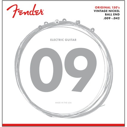 Fender 150L 9-42 Pure Nickel Electric Guitar Strings (129534)