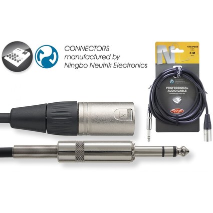 Stagg 6m Male XLR To Stereo Jack Cable NAC6PSXM (161305)