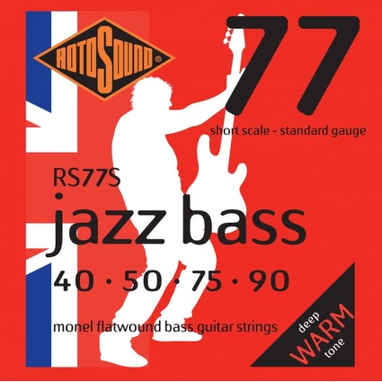 Rotosound RS77S Jazz Flatwound Short Scale Bass Strings 40-90 (188845)