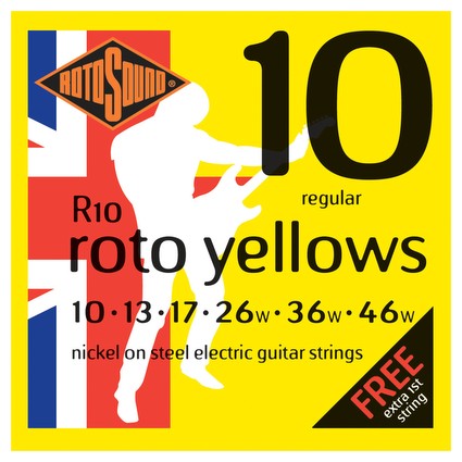 Rotosound Yellows Electric Guitar Strings - 10-46 (192)