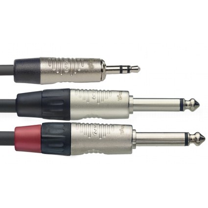 Stagg NYC2/MPS2XMR Deluxe 3.5mm Jack - 2 Male Xlr 2M (193276)