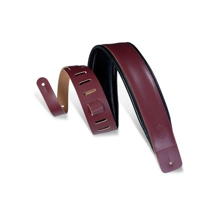Levy's Heirloom Series Padded Leather Guitar Strap - Burgundy (227322)