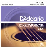 D'Addario EJ26 Acoustic Guitar Strings - Custom Light, 11-52 (23122)