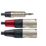 Stagg NYC3/MPS2XMR 3m  Deluxe Stereo 3.5mm Jack To 2 Male Xlr's Y Cable (237734)