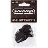 Dunlop Jazz III Xl Nylon 1.38mm Black Stiffo Pack of 6 (281805)