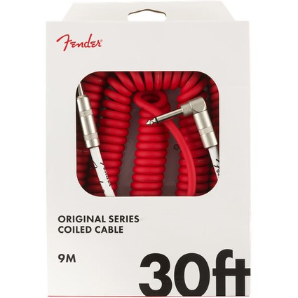 Fender Original Series Instrument Coil Cable 30' Fiesta Red (293822)