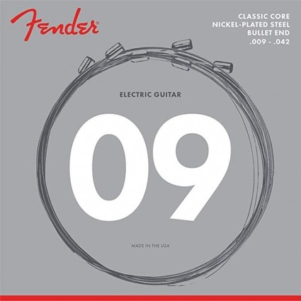 Fender Classic Core 3255L, Nickel Plated Steel, Bullet Ends Electric Guitar Strings 009-.042 (304320)