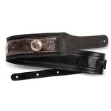Taylor Grand Pacific 3" Nickel Concho Leather Strap - Black (305150)