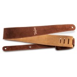 Taylor 2.5" Embroidered Suede Guitar Strap - Chocolate Brown (305167)