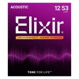 Elixir Elixir Phosphor Bronze 12-53 Light Acoustic Guitar Strings - 3 Pack (306713)