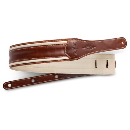 Taylor Element 2.5" Leather Guitar Strap - Brown/Cream (330947)
