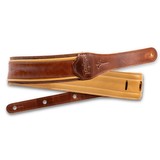 Taylor Spring Vine 2.5" Leather Guitar Strap - Medium Brown (330954)