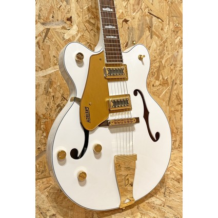 Gretsch G5422GLH Electromatic Classic Hollow Double Cut Left Handed - Snowcrest White, Gold Hardware (331142)