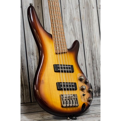Pre Owned Ibanez SR375E NNB 5 String Bass - Natural Brown Burst (331869)