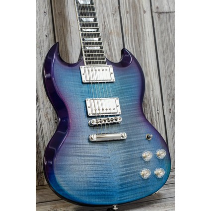 Pre Owned Gibson 2019 SG HP - Blueberry Fade Inc Case (333573)