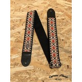 Silver Coin Cocomama Pure Cotton & Leather Artisan Guitar Strap (339575)