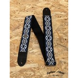 Silver Coin Atlaua Pure Cotton & Leather Artisan Guitar Strap (339605)