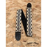 Silver Coin Oxomoco Pure Cotton & Leather Artisan Guitar Strap (339636)