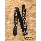 Silver Coin Navajo Pure Cotton & Leather Artisan Slim Guitar Strap (339681)