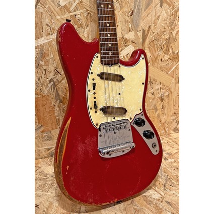 Pre Owned Fender 1966 Mustang - Dakota Red, Rosewood Inc. Case (344968)