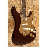 Pre Owned Squier 2022 Stratocaster 40th Anniversary Gold Edition - Ruby Red Metallic (346122)
