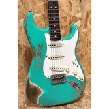 Pre Owned Fender 2021 Custom Shop '67 Stratocaster Heavy Relic - Aged Sea Foam Green Inc. Case (350204)