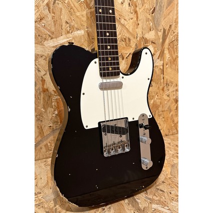 Pre Owned Fender 2021 Custom Shop 1960 Telecaster Relic - Aged Black, Rosewood Inc. Case (350518)