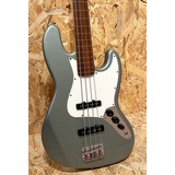 Pre Owned Fender 2002 MIM Standard Fretless Jazz Bass - Sage Green Metallic, Rosewood (357579)