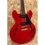 Pre Owned Gibson 2012 Memphis Custom Shop LTD ES-335 P90 - Satin Cherry, Gloss Top Inc. Case (361651)