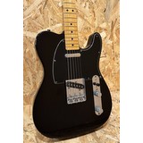 Pre Owned Fender 1977 Telecaster *Re-finish/Re-fret - Black, Maple Inc. Case (361668)
