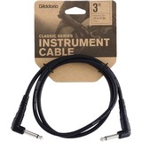 D'addario Classic Series Patch Cable - Right-Angle to Right-Angle, 3ft (362863)