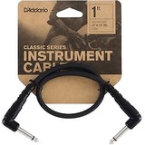 D'addario Classic Series Patch Cable  Right-Angle to Right-Angle, 1ft (367752)