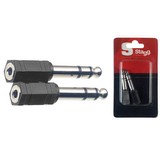Stagg 3.5mm To 6.3mm Jack Adaptor (71390)