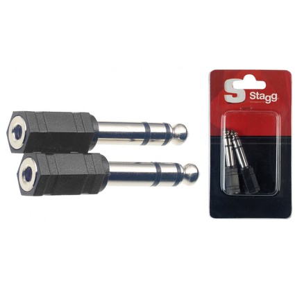 Stagg 3.5mm To 6.3mm Jack Adaptor (71390)