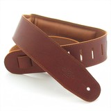 DSL 2.5" Padded Strap Maroon With Brown Back Brown Stitching (80323)