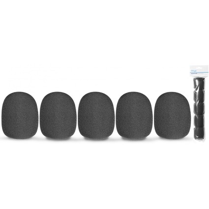 Stagg WS-S35 Mic Windscreen Pack of 5 Black (92203)