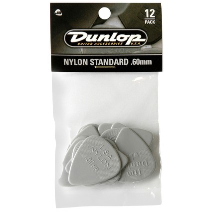 Dunlop Nylon Std. 60mm Pick 12 Pack (92609)