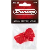 Dunlop Jazz III Nylon 1.38mm Pack of 6 Red (92647)