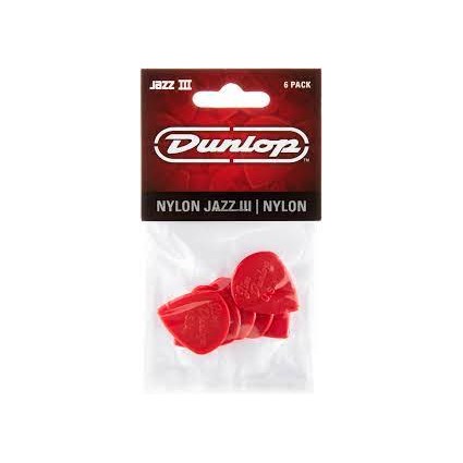 Dunlop Jazz III Nylon 1.38mm Pack of 6 Red (92647)