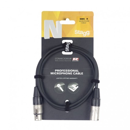 Stagg Stagg Microphone cable, XLR male/XLR female 3m (94221)